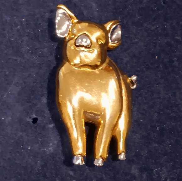 Pig Brooch by LC - Picture 3 of 10